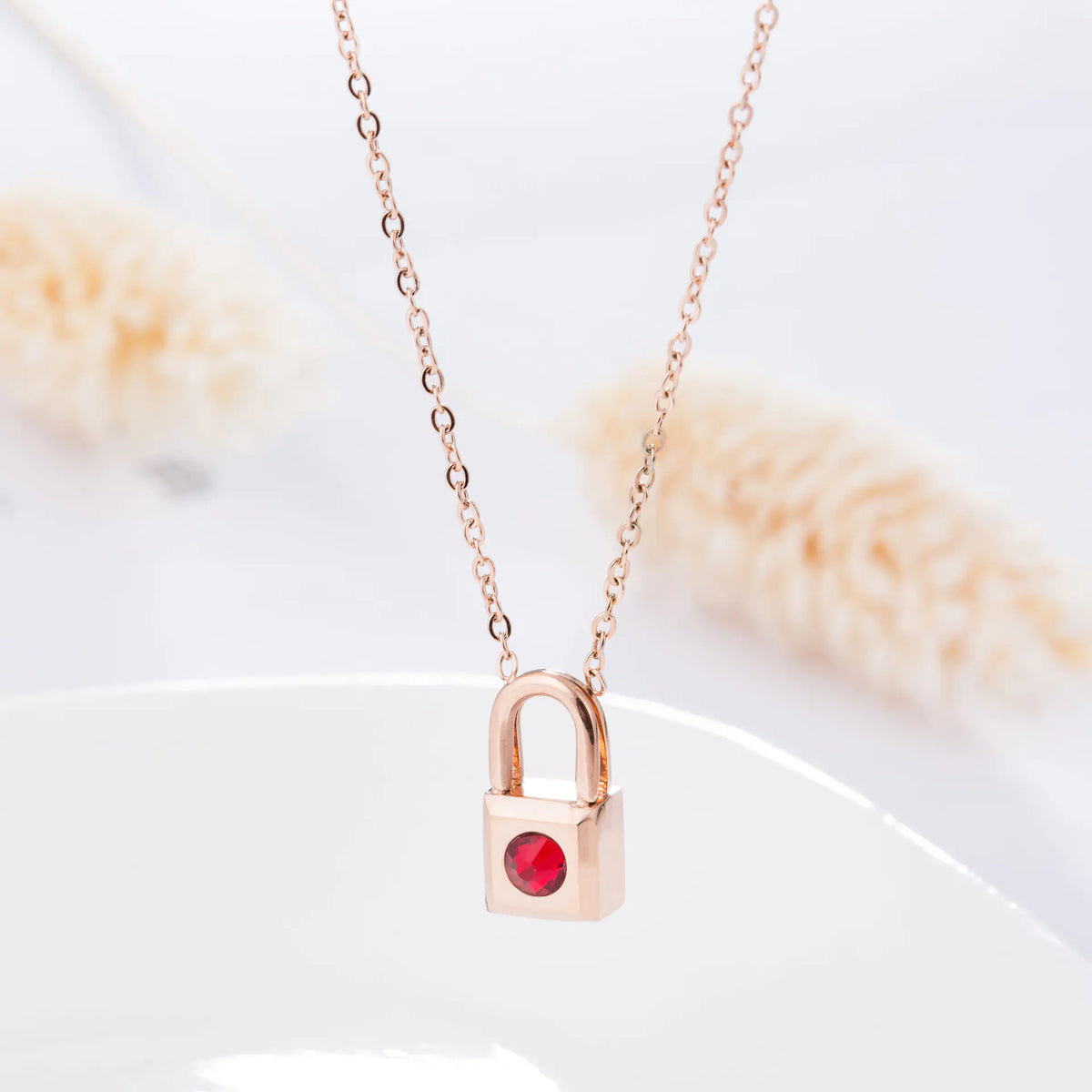 Heart Pendant Rose Gold Necklace