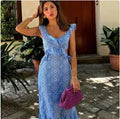 Embroidered Floral Midi Dress