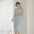 High Waist Cocktail Midi Dress