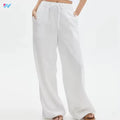 White Wide Leg Trousers