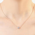 Crystal Pendant Gold Necklace