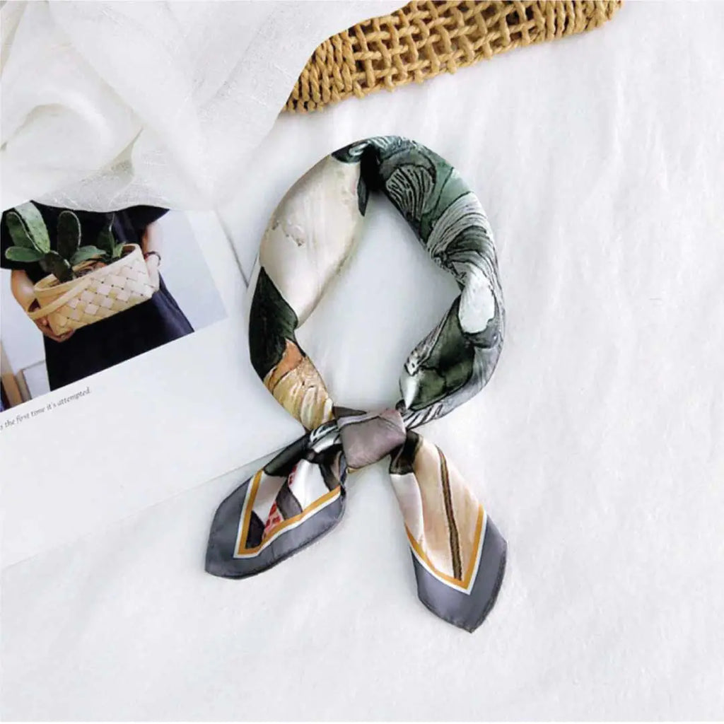 Mia Silk Scarf - styled