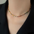 Zircon Gold Necklace Set